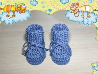 Babystiefel-Reliefbord-Baumwolle-Stahlblau-78--0