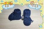 Babystiefel Reliefbord Baumwolle, Dunkles Jeansblau Nr. 134--1