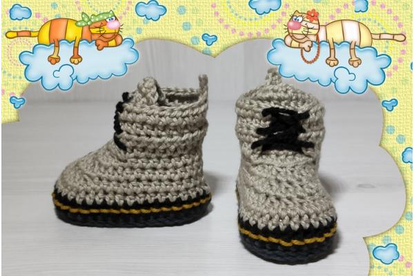 Doc Baby Boots Baumwolle Sand-1