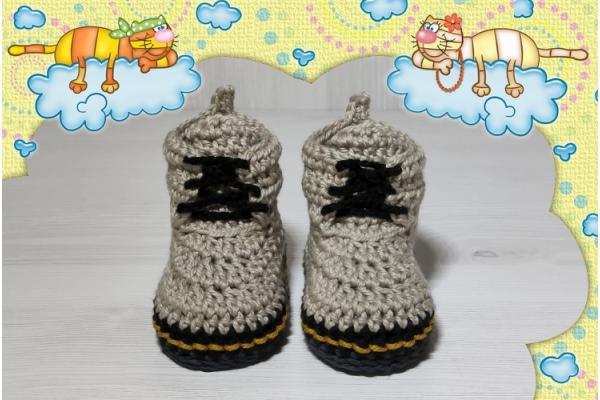 Doc Baby Boots Baumwolle Sand-0