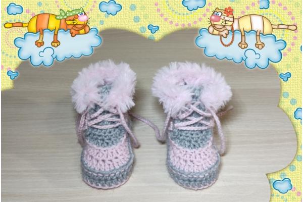 Babyfinkli-Snow-Boots-Merinowolle-Alpaka-Rosa-hellgrau--0-3-Monate-00