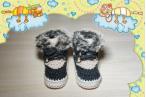 Babyfinkli-Snow-Boots-Merinowolle-Anthrazit-Beige-winterweiss--0-3-Monate-0
